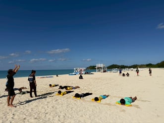 ビーチフラッグ(くんじゃん海学校 IN国頭村)
